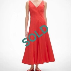 Witchery AUSTRALIA Vibrant Flame Red Midi Dress